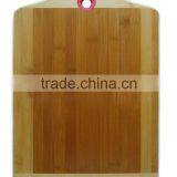 Silicone Hanging Circle 2 Color Tone Cheese Bamboo Wooden Chopping Board Set thumbnail-2