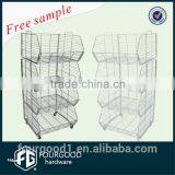 Supermarket Metal Chrome Plated Stacking Wire Mesh Baskets thumbnail-1
