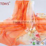 Yiwu Arrows Premium Lady Women Girls Summer Sun Protection Shawl Scarf Wraps Peony Flower Pattern thumbnail-1