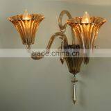 Amber Glass Pipe Wall Lamp thumbnail-3