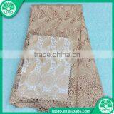 100 Polyester Double Tulle Latest Dress Making Embroidery Design Swiss Lace Fabric thumbnail-5