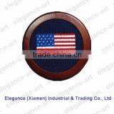 American flag nave needlepoint coaster