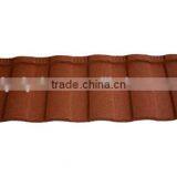 Stone Tile / Colorful Stone Coated Metal Roofing Rainbow Tile