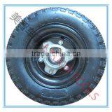 12 Inch Block Pattern Pneumatic Rubber Wheel thumbnail-1