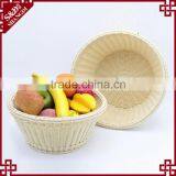 Wholesale Custom Made Round Fruit Basket Beige Color Bulk Wicker Baskets thumbnail-5