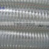 High Quality Clear Spiral Steel Wire Reinforced PVC Fuel Hose thumbnail-1