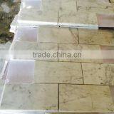 Strip White Marble Mosaic Tile thumbnail-3