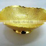 Indian Wedding Return Gift Item Very Pretty Gold Plated Brass Bowl thumbnail-1