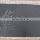 Sand Blasted Logo Slate Placemat With Rough Edge for UK and France thumbnail-1