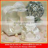 Four Layers Snow White Fake Birthday Cake With Candles thumbnail-3