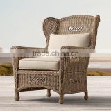 2017 Trade Assurance High Quality Unique style luxury round rattan handmade lawn and patio lounge chair