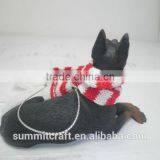 Mini Resin Doberman Dog Christmas Hanging Decoration thumbnail-4