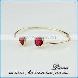 Ladies Fancy Designer Fashion Fancy Bangles Copper Glass Birthstone Charm Bangle thumbnail-4