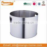 Set of 2 Round Stainless Steel Fireplace Log Holder thumbnail-2