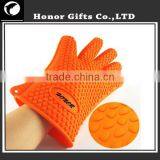 2015 Food Grade BBQ Kitchen Cooking Silicone Oven Gloves With Fingers thumbnail-1
