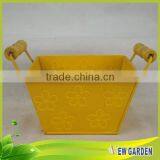 Handmade Galvanized Metal Pot Outdoor Flower Large for Garden thumbnail-6