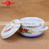 Cheap Price 5pcs Persimmon Typemulti-purpose Enamel Casserole / Cookware Set thumbnail-4