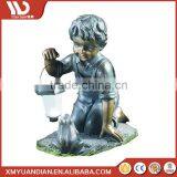 Art Work Resin Craft Decorations Garden Led Solar Light With Timer thumbnail-4