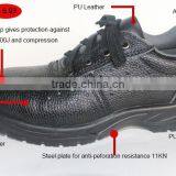 Buffalo Leather Hot Sale Waterproof High Quality Safety Shoes