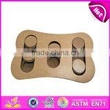 Wholesale Creative Paw Shape Wooden Interactive Dog Toys Best Design Pet IQ Training Wooden Interactive Dog Toys W06F035 thumbnail-3