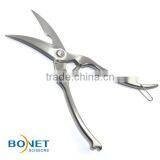 SPO0007 LFGB Certificated 10" Kitchen Shears 3cr15 Heavy Poultry All Steel With Spring and Lock thumbnail-4