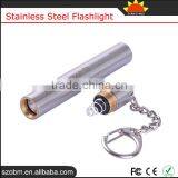 D3 Q5 Led 150LM AAA Battery Stainless Steel Flashlight Mini Light Pen Torch With Gift Box thumbnail-3