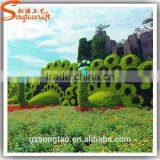 Songtao High Quality Artificial Peacock Artificial Animal Topiary Sculpture for Garden Decoration thumbnail-1