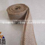 Natural Wired Edge Burlap Craft Ribbon 2.5''*5Y for Decoration thumbnail-1
