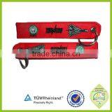 Customized Red Embroidery Tag Airport Flight Keychain Key Tag