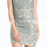2017 Latest Design Photo For Lady Midi Embroidered Dress thumbnail-3