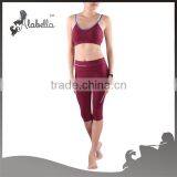Sports Bra and Leggings Hot Sexy Yoga Clothing With Nylon Fabric Gym Wear for Women thumbnail-1