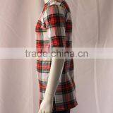 Cotton All Over Printed Tartan t Shirts Men thumbnail-2