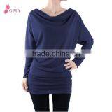 Women's Long Sleeve Basic Tunic Top, High Fashion Womens Clothing Ladies Garment thumbnail-1