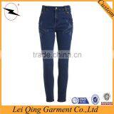 Ladies Cotton Denim Pencil Pants, Small-leg-opening Jeans thumbnail-2