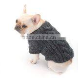 Wholesale Cheap Round Neck Short Sleeve Cable Dog Clothes Sweater thumbnail-1