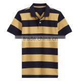 Design Your Own Wholesale Cheap Polo Collar Custom Striped t Shirt thumbnail-3