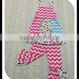 2016 Easter Outfits Girls Polka Dots Color Eggs Straps Dress Set Cute Easter Clothing Toddler Girl Outfits Hot Sale Spring Sets thumbnail-2