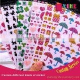 Die-cut Different Shape Sticker Custom Glittle / Pvc Sticker Cheap Children Carton Sticker for Decoration thumbnail-1