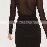 2017 OEM Top Design Sexy Transparent Mesh Top Dress for Ladies thumbnail-6