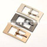 18mm Metal Alloy Belt Pin Buckle Rectangle Buckle Shinny Nickle Black Gold Bag Belt Accessories BK-027 thumbnail-1