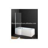 Pure Acrylic P Shape Bath Shower Tub thumbnail-1