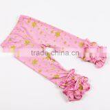 Wholesale Baby Girls Icing Legging Kids Ruffle Long Pant Triple Ruffle Pants Kids Girls Legging thumbnail-1