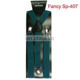 Plain Color Elastic Gallus Suspenders thumbnail-1