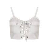 Sexy Ladies Cut-Out Lace up Bra Bralette Bustier Corset Vest Blouse Tank Crop Tops thumbnail-5