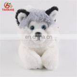 OEM Custom Lovely Big Eyes Lifelike Plush Stuffed Animal Huskie Dog