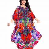 Magnificent Latest 3D Digital Printed Multi Occasion Wear Free Size Georgette Kaftan (kaftans 2017) thumbnail-1