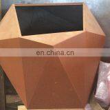 Custom Made Corten Steel Planter Polygon Boxes thumbnail-7