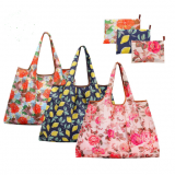 Reusable Heavy Duty Shopping Bags Fits in Pocket for Foods Groceries thumbnail-1