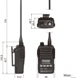 JRC JHS-431 MARINE UHF TRANSCEIVER thumbnail-3