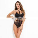 Technological Mesh Hollow Out Bodysuit Women 2019 Bandage Bodysuit Manga Longa Rompers Womens Jumpsuit thumbnail-4